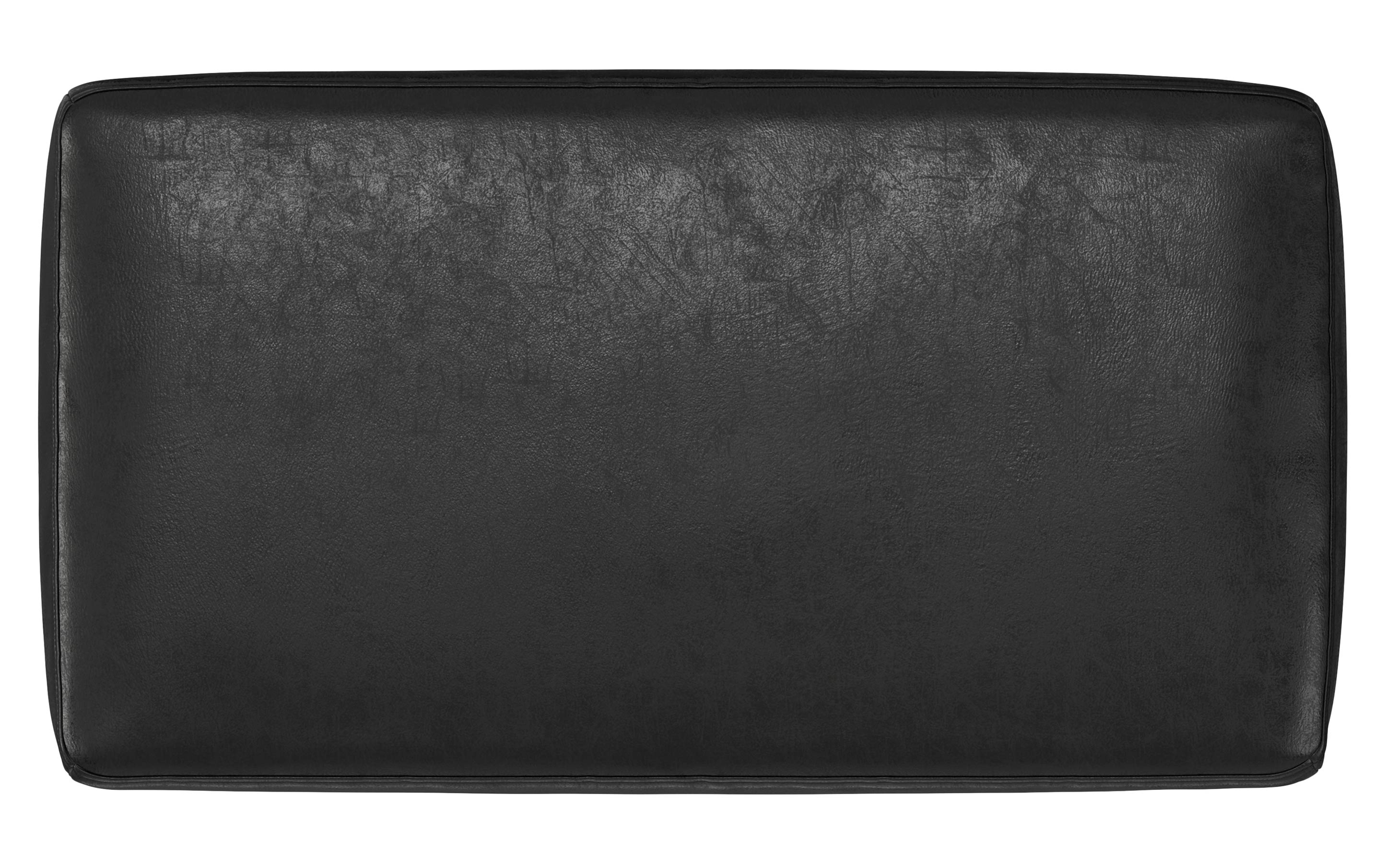 Milltown Small Ottoman Bench in Distressed Vegan Leather