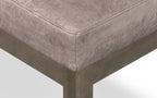 Milltown Small Ottoman Bench in Distressed Vegan Leather