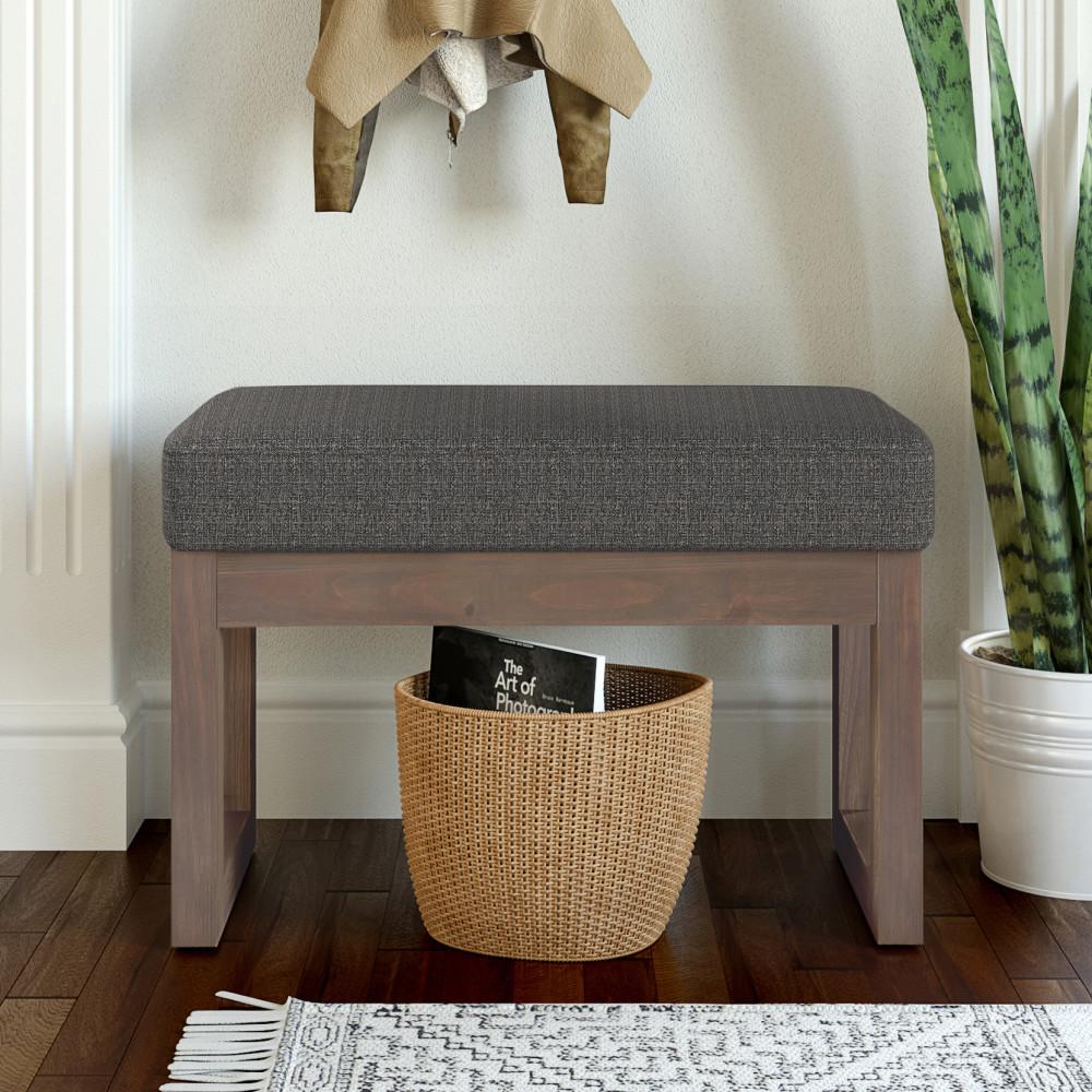 Milltown Small Ottoman Bench in Tweed