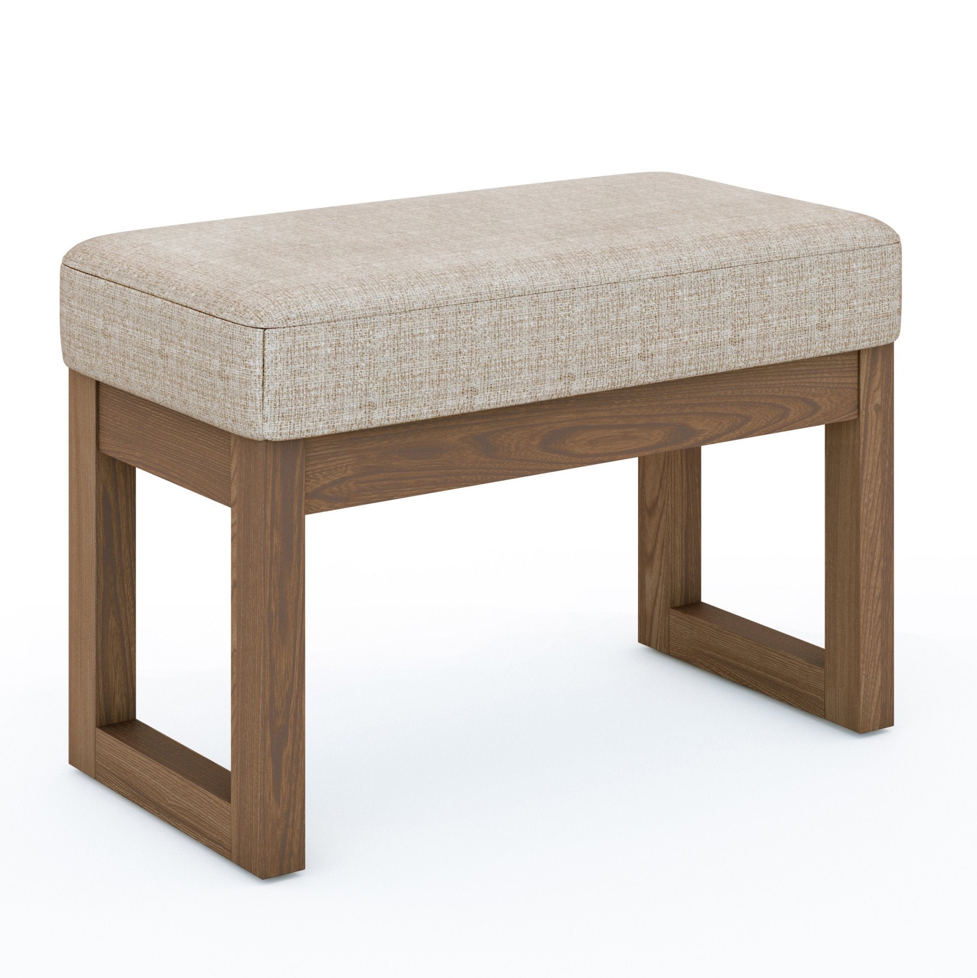 Milltown Small Ottoman Bench in Tweed