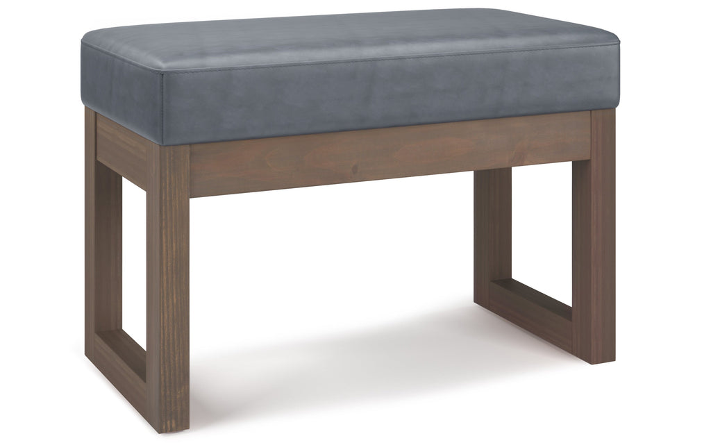 Milltown Small Ottoman Bench in Vegan Leather