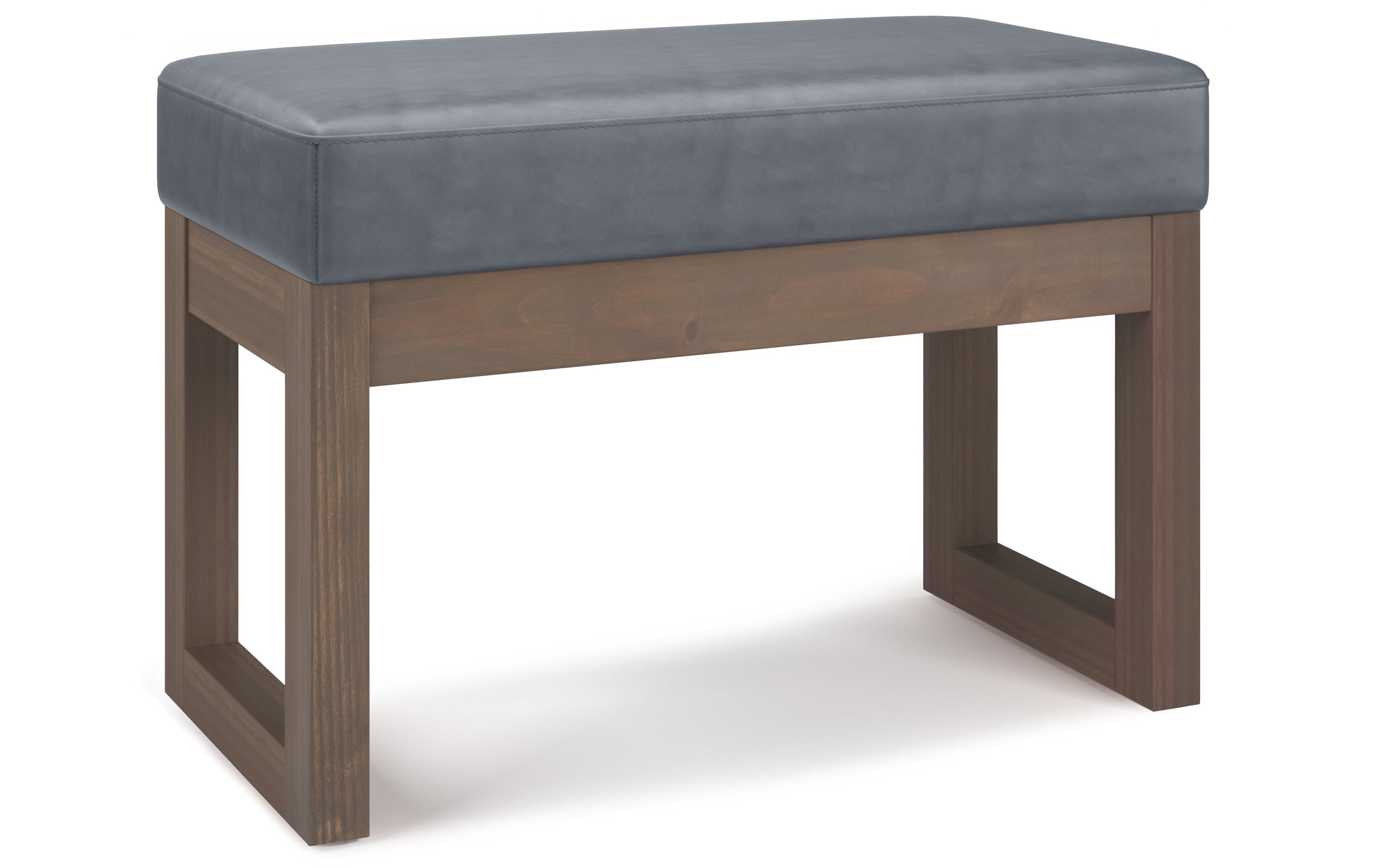 Milltown Small Ottoman Bench in Vegan Leather