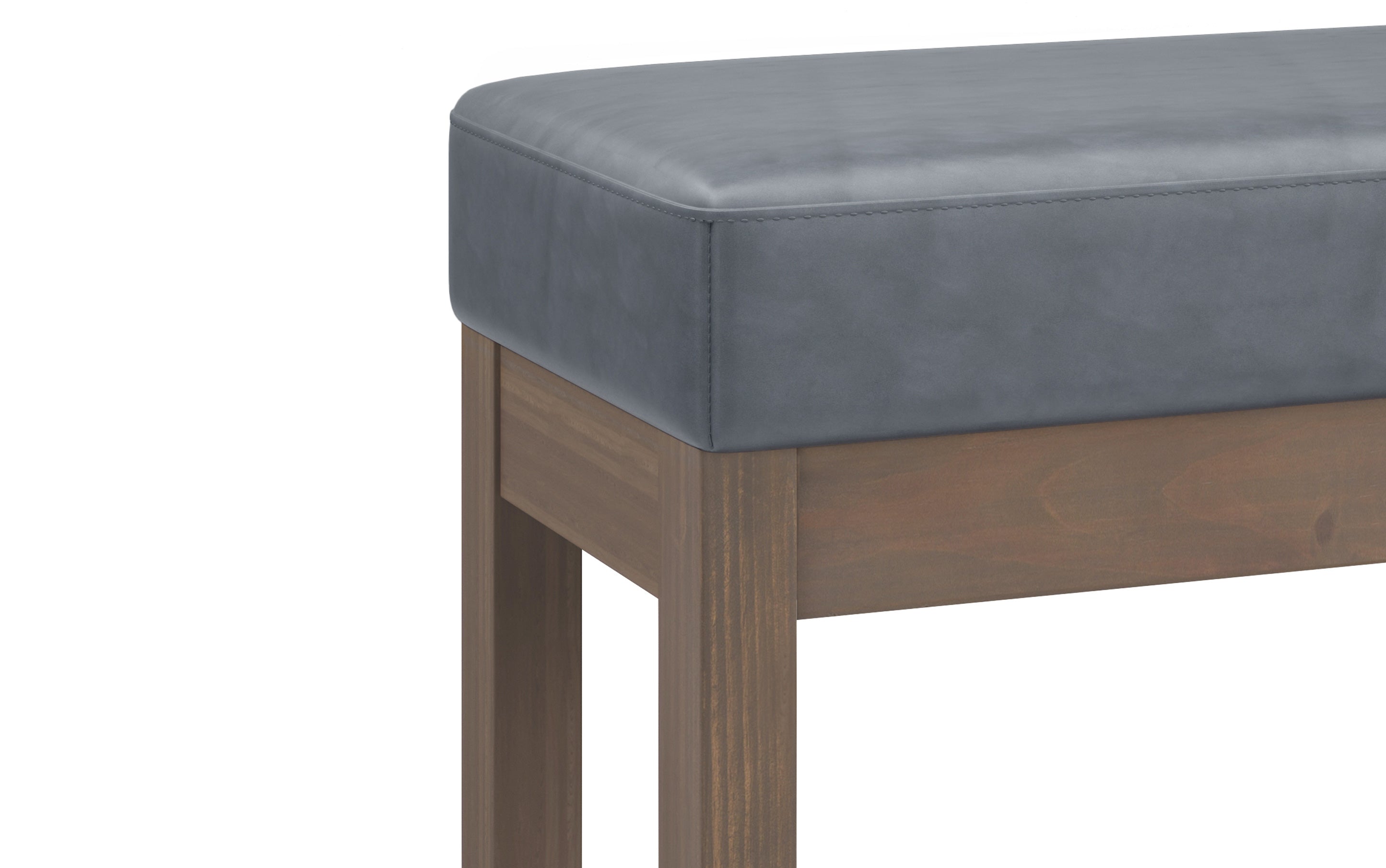 Milltown Small Ottoman Bench in Vegan Leather