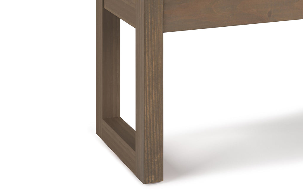 Milltown Small Ottoman Bench in Vegan Leather