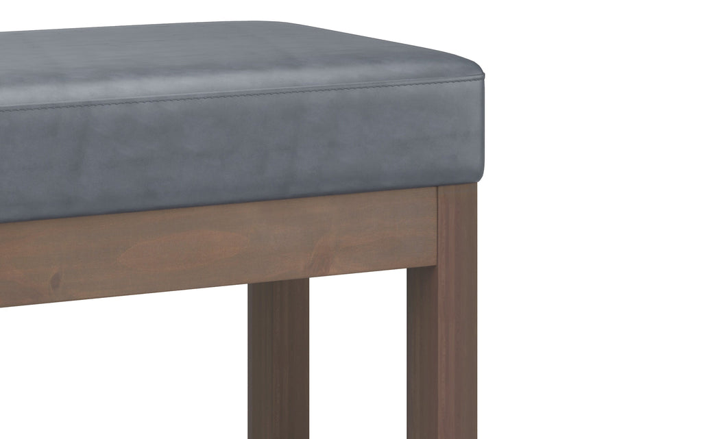 Milltown Small Ottoman Bench in Vegan Leather