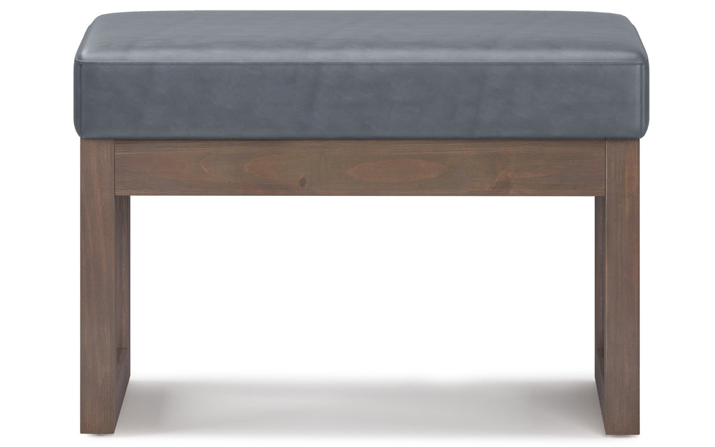 Milltown Small Ottoman Bench in Vegan Leather