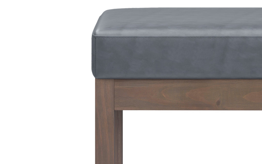 Milltown Small Ottoman Bench in Vegan Leather