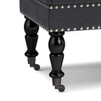 Henley Ottoman Bench in Distressed Vegan Leather