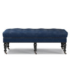 Henley Ottoman Bench in Distressed Vegan Leather