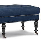 Henley Ottoman Bench in Distressed Vegan Leather