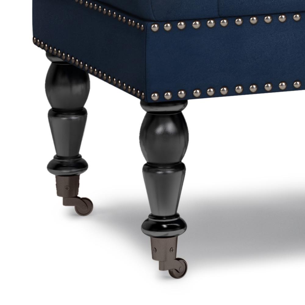 Henley Ottoman Bench in Distressed Vegan Leather