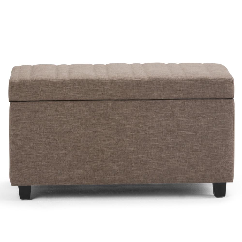 Darcy Storage Ottoman in Fawn Brown