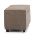 Darcy Storage Ottoman in Fawn Brown