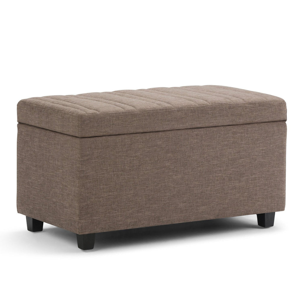 Darcy Storage Ottoman in Fawn Brown