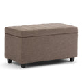 Darcy Storage Ottoman in Fawn Brown