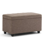 Darcy Storage Ottoman in Fawn Brown