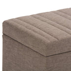 Darcy Storage Ottoman in Fawn Brown
