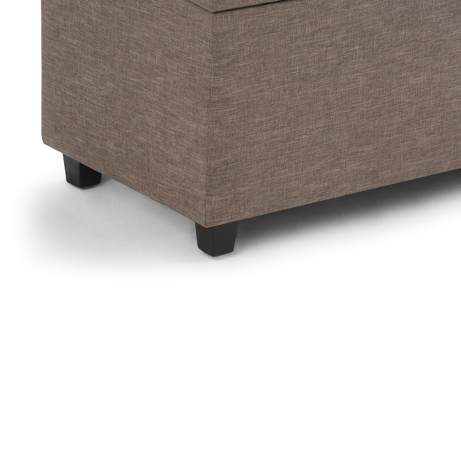 Darcy Storage Ottoman in Fawn Brown