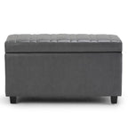 Darcy Storage Ottoman in Vegan Leather