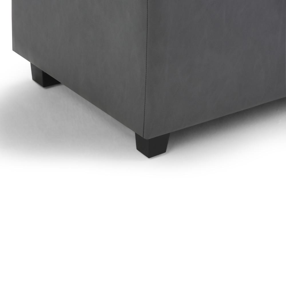 Darcy Storage Ottoman in Vegan Leather