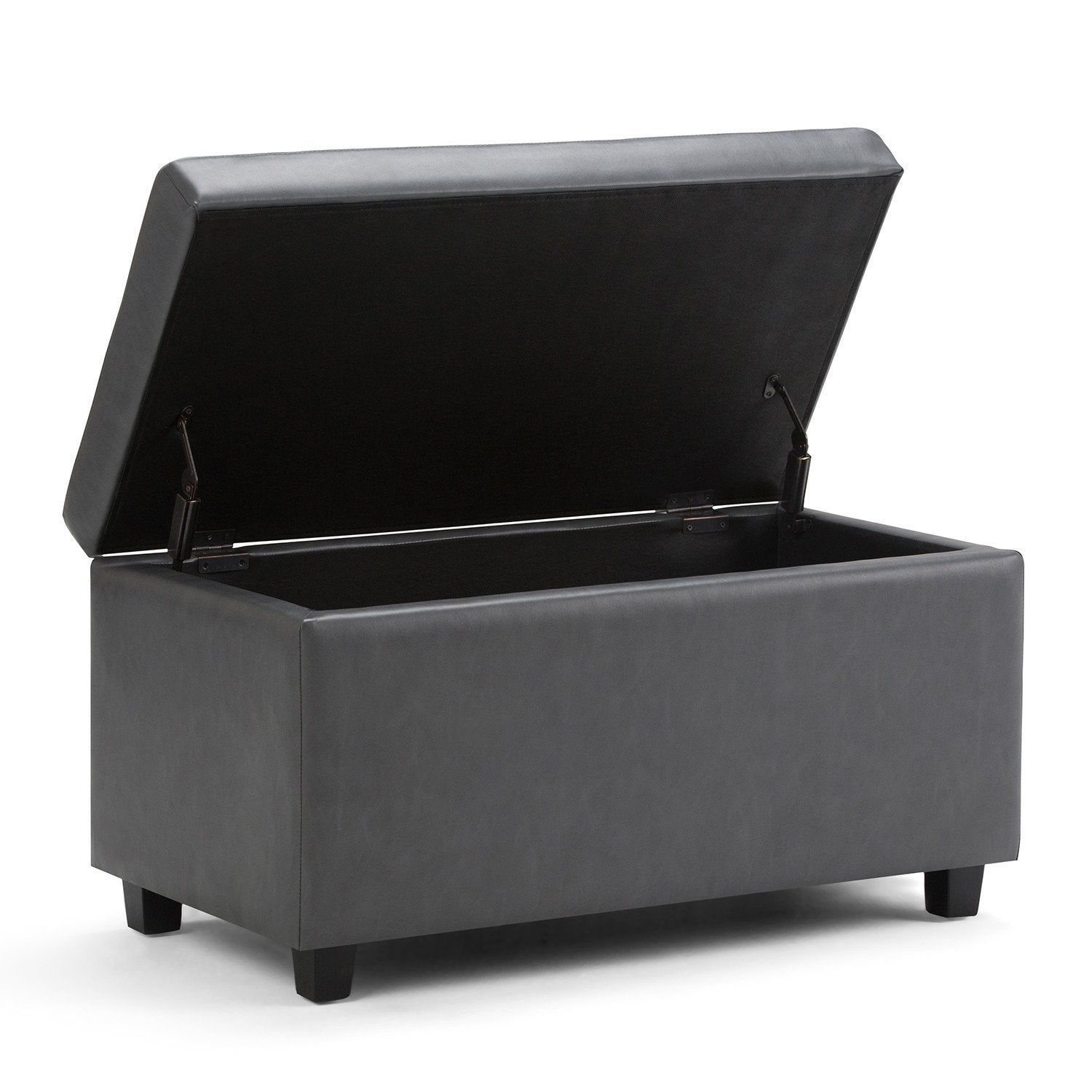 Darcy Storage Ottoman in Vegan Leather