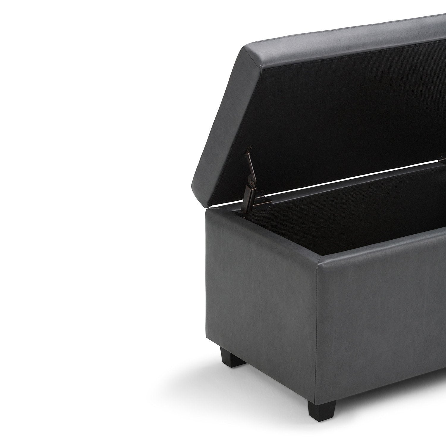 Darcy Storage Ottoman in Vegan Leather