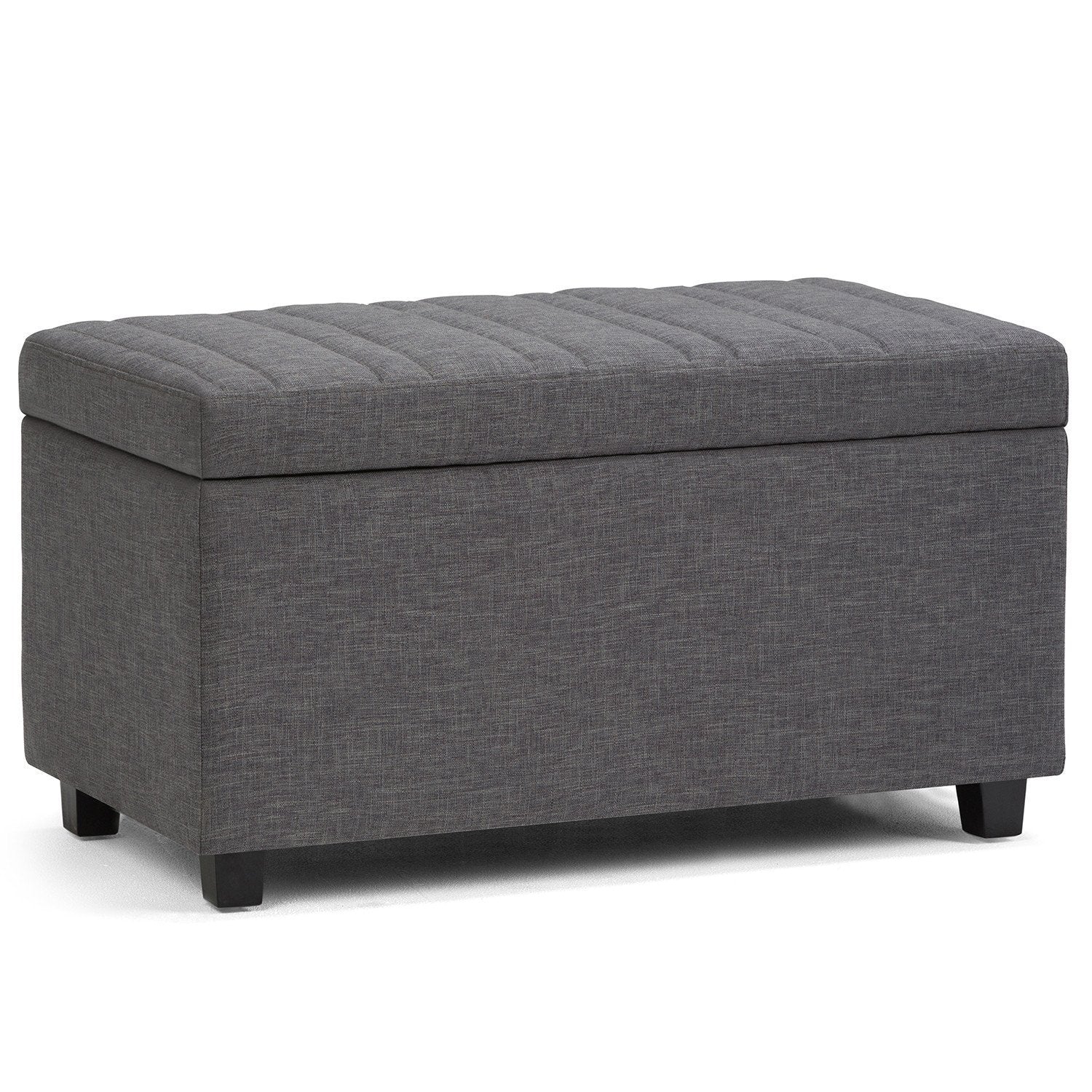 Darcy Storage Ottoman in Linen