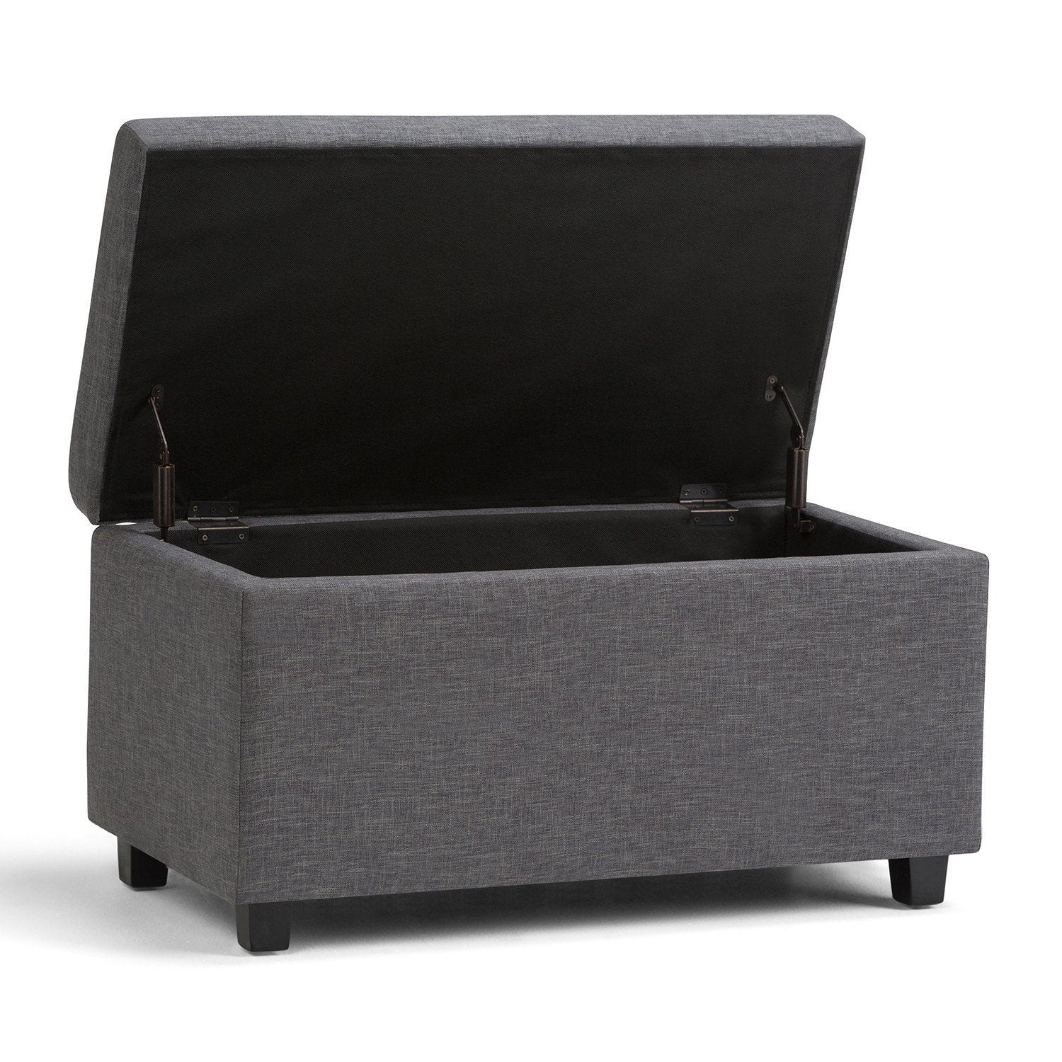 Darcy Storage Ottoman in Linen