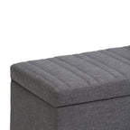 Darcy Storage Ottoman in Linen