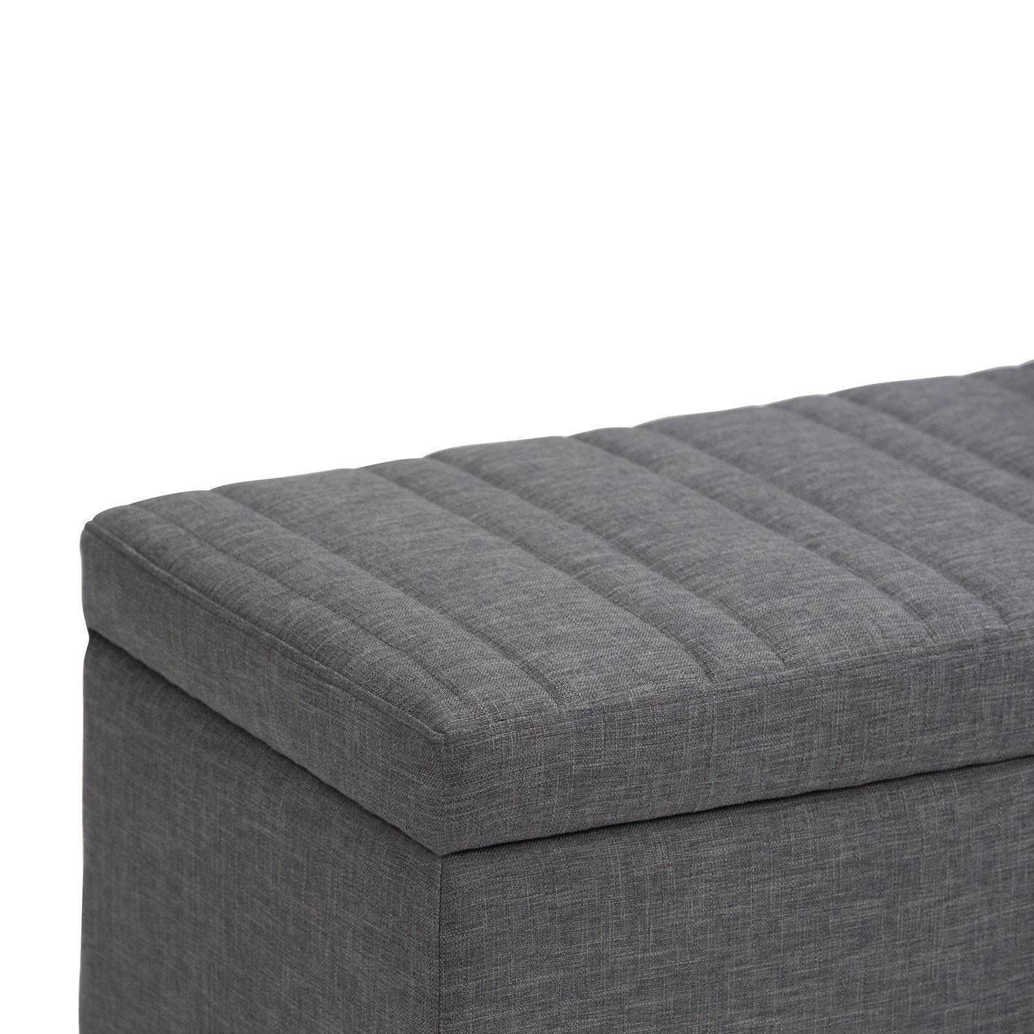 Darcy Storage Ottoman in Linen