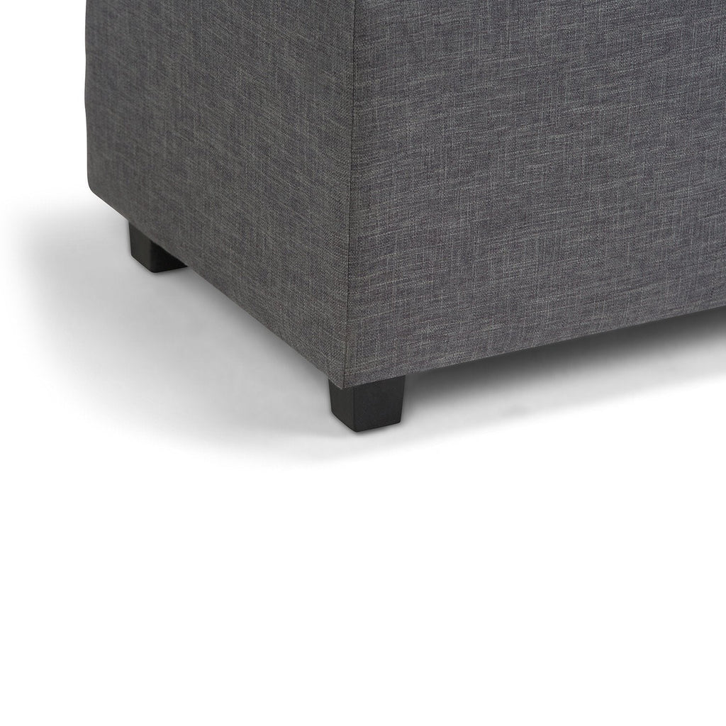 Darcy Storage Ottoman in Linen
