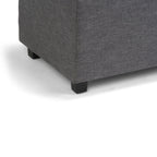 Darcy Storage Ottoman in Linen