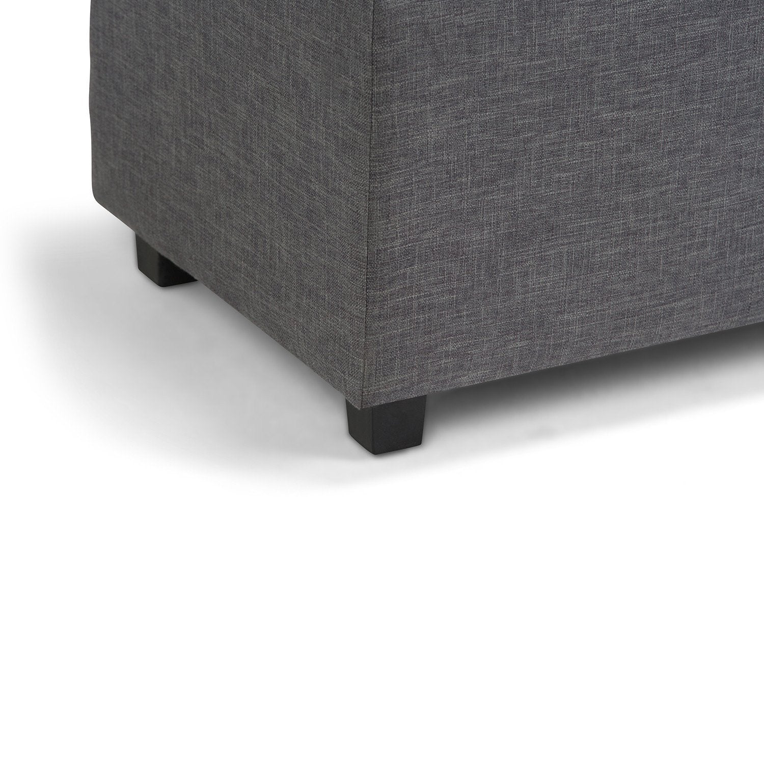 Darcy Storage Ottoman in Linen