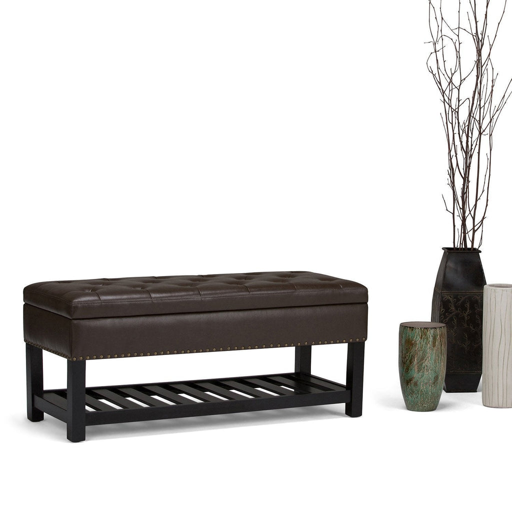 Lomond Ottoman Bench in Vegan Leather