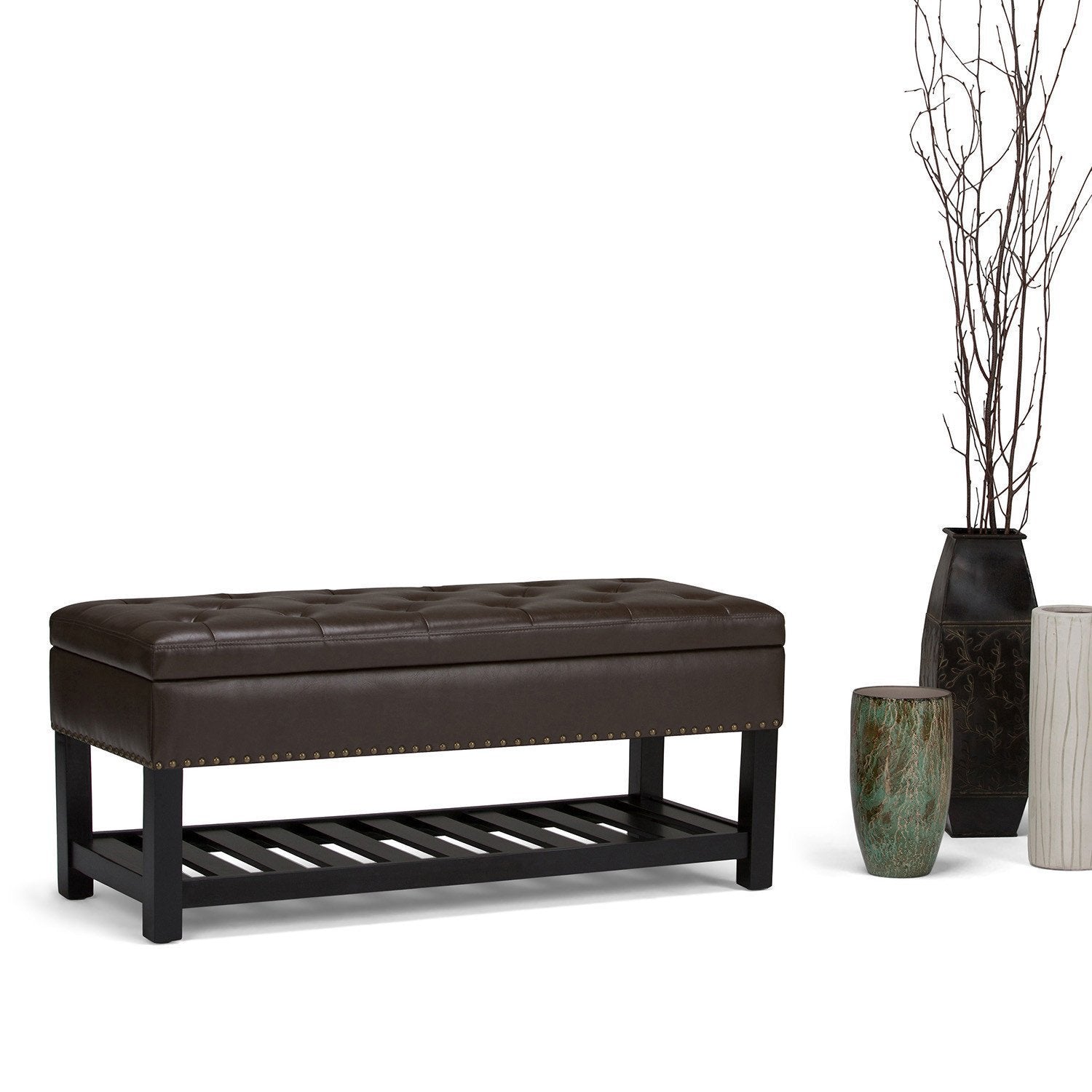Lomond Ottoman Bench in Vegan Leather