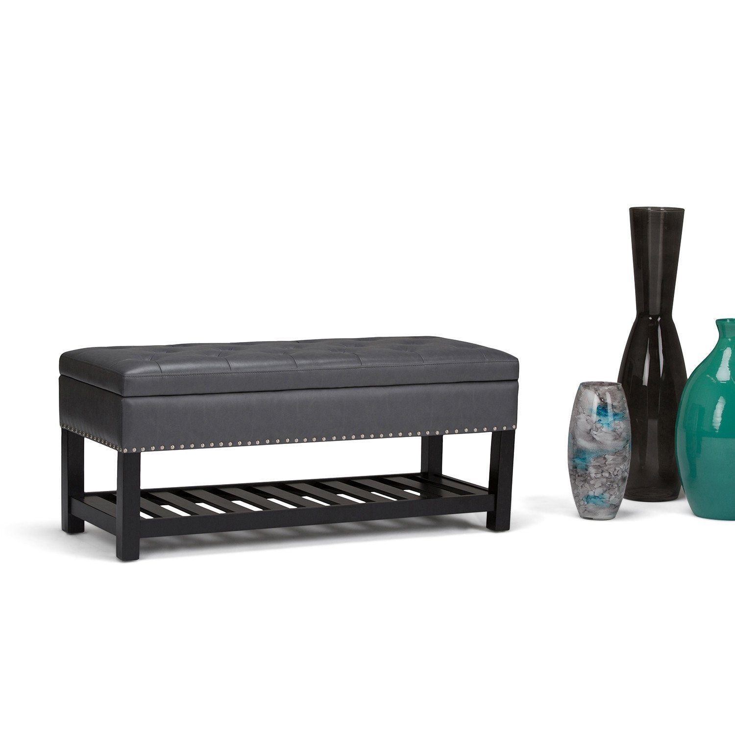 Lomond Ottoman Bench in Vegan Leather