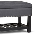 Lomond Ottoman Bench in Vegan Leather