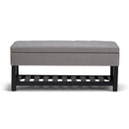 Lomond Ottoman Bench in Linen