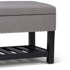 Lomond Ottoman Bench in Linen