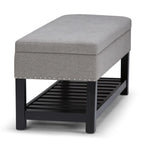 Lomond Ottoman Bench in Linen