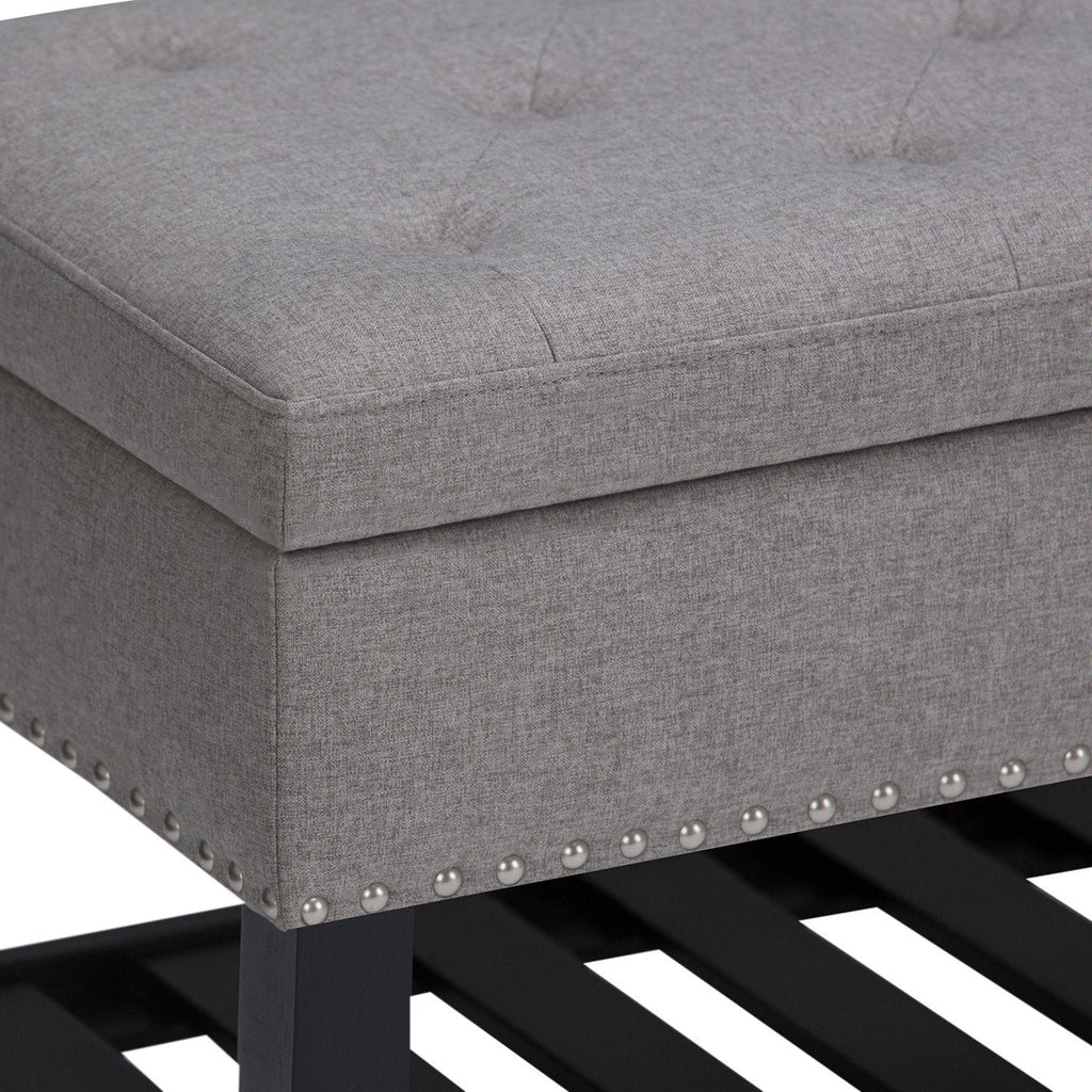 Lomond Ottoman Bench in Linen