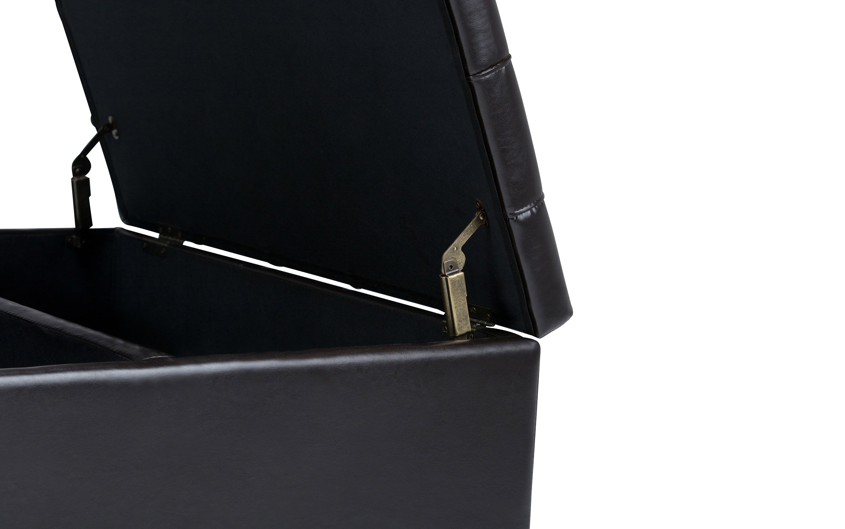 Harrison Coffee Table Ottoman in Vegan Leather