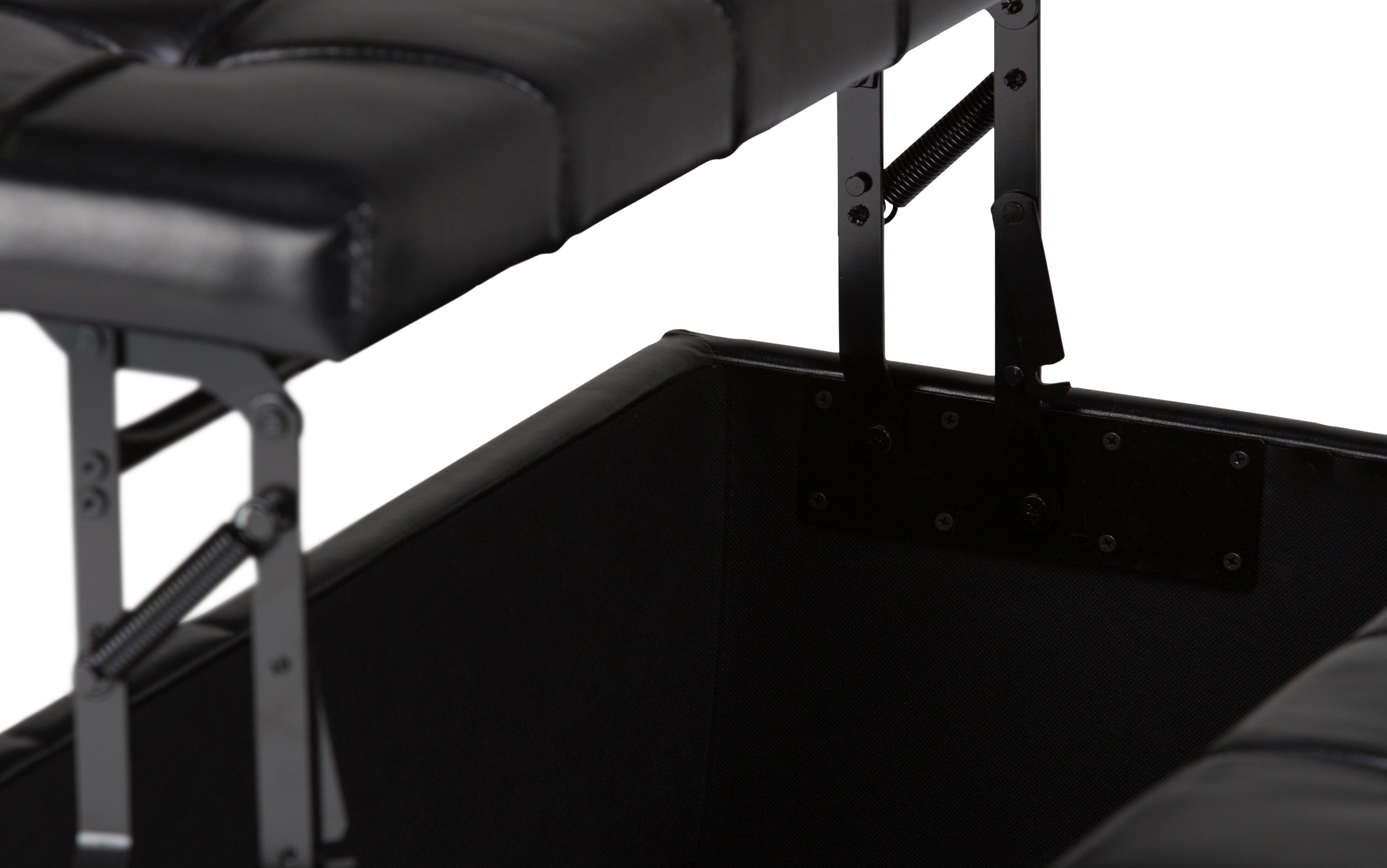 Harrison Coffee Table Ottoman in Vegan Leather