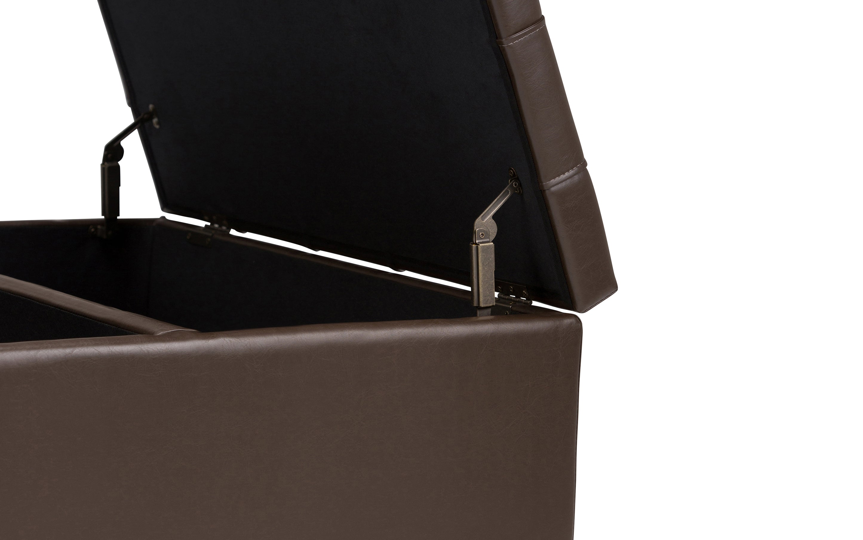 Harrison Coffee Table Ottoman in Vegan Leather