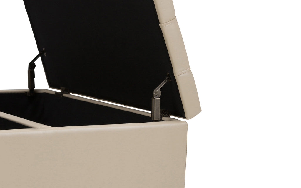 Harrison Coffee Table Ottoman in Vegan Leather