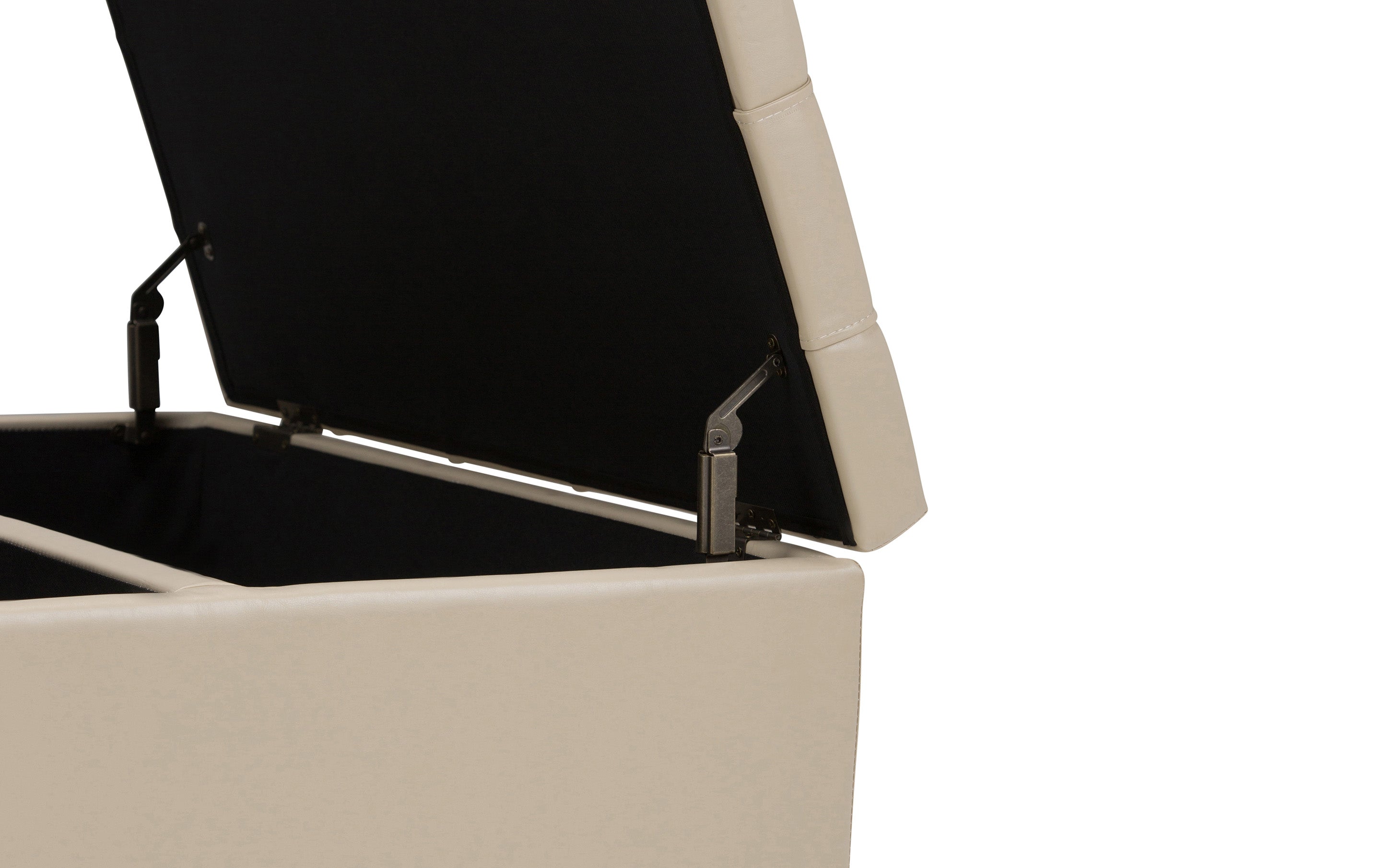 Harrison Coffee Table Ottoman in Vegan Leather