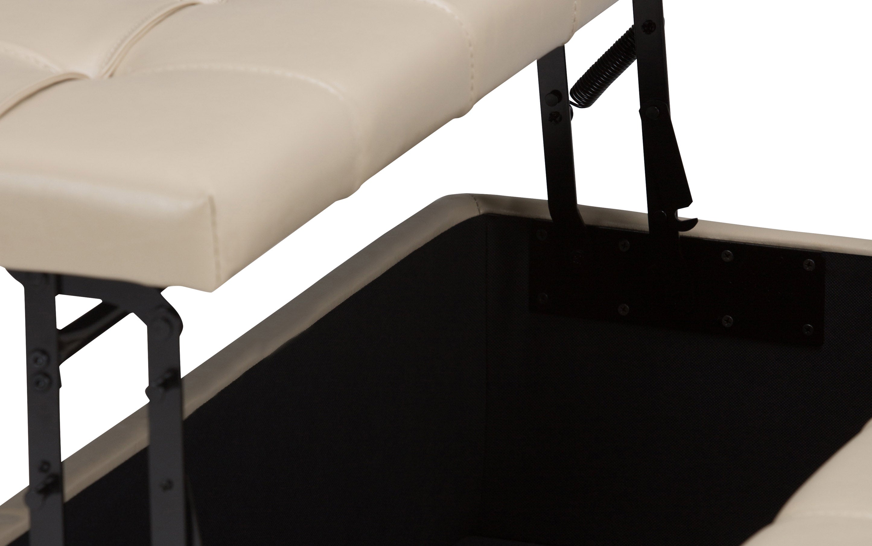 Harrison Coffee Table Ottoman in Vegan Leather