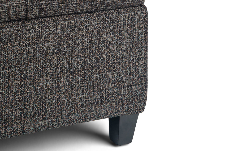 Harrison Coffee Table Ottoman in Tweed