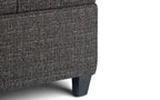 Harrison Coffee Table Ottoman in Tweed