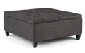 Harrison Coffee Table Ottoman in Tweed